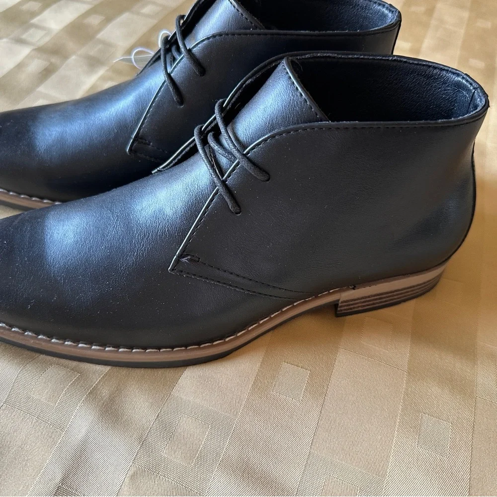 Men's Black Ankle Boots‎ Size 7 NWT